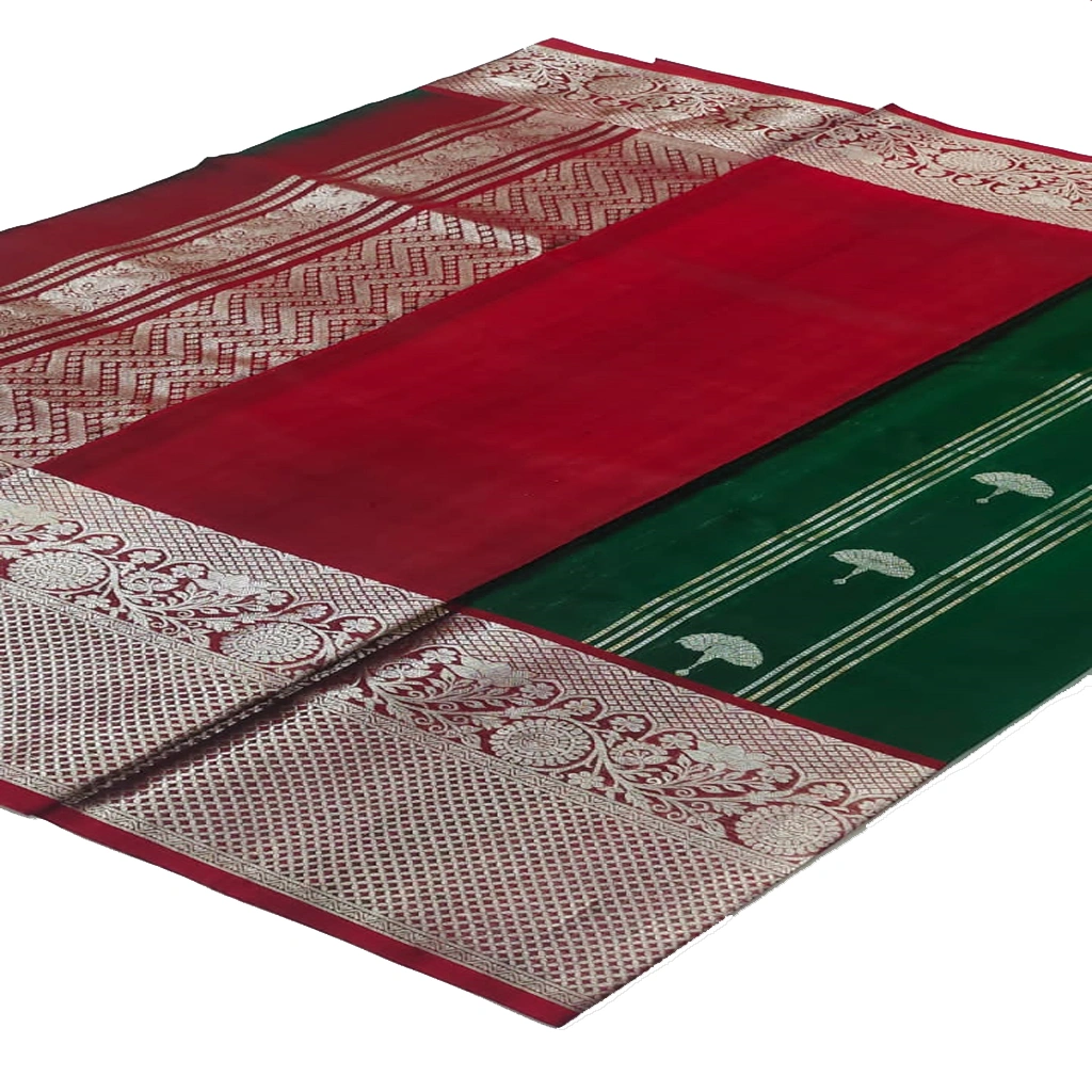 [VGSSGRQ] Handwoven Venkatagiri Pure Pattu Saree
(Handloom & Silk mark Certified)