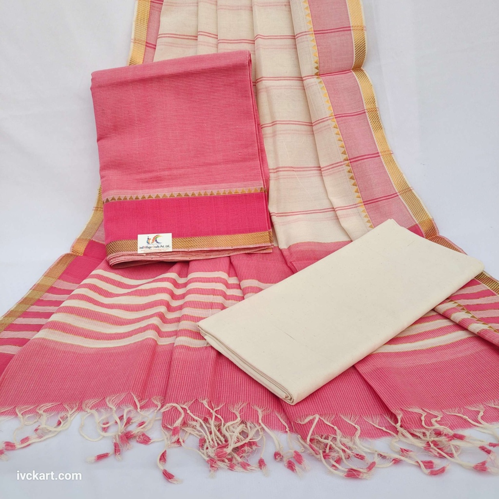 [MGCDMPW] Handwoven Mangalagiri Cotton Dress Materials