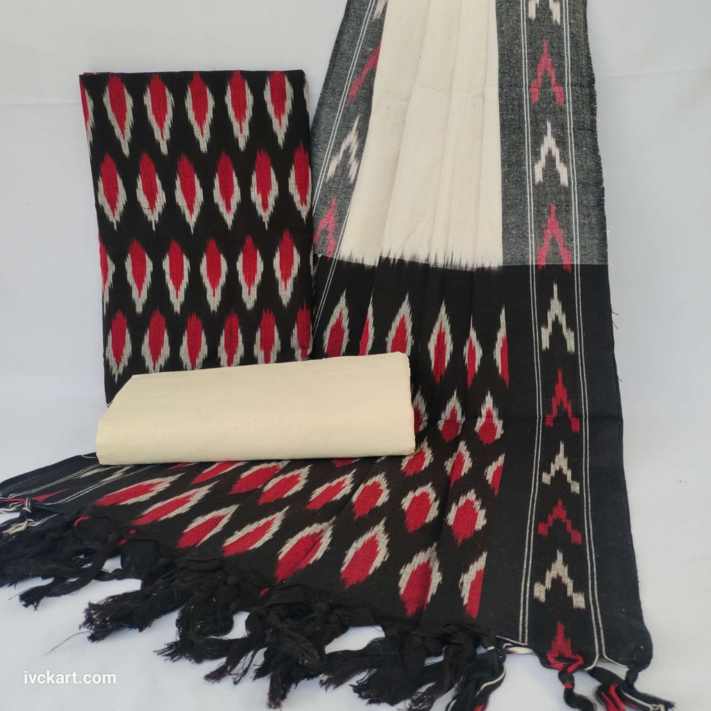 [IKCDMWB] Handwoven Ikkat Cotton Dress Materials