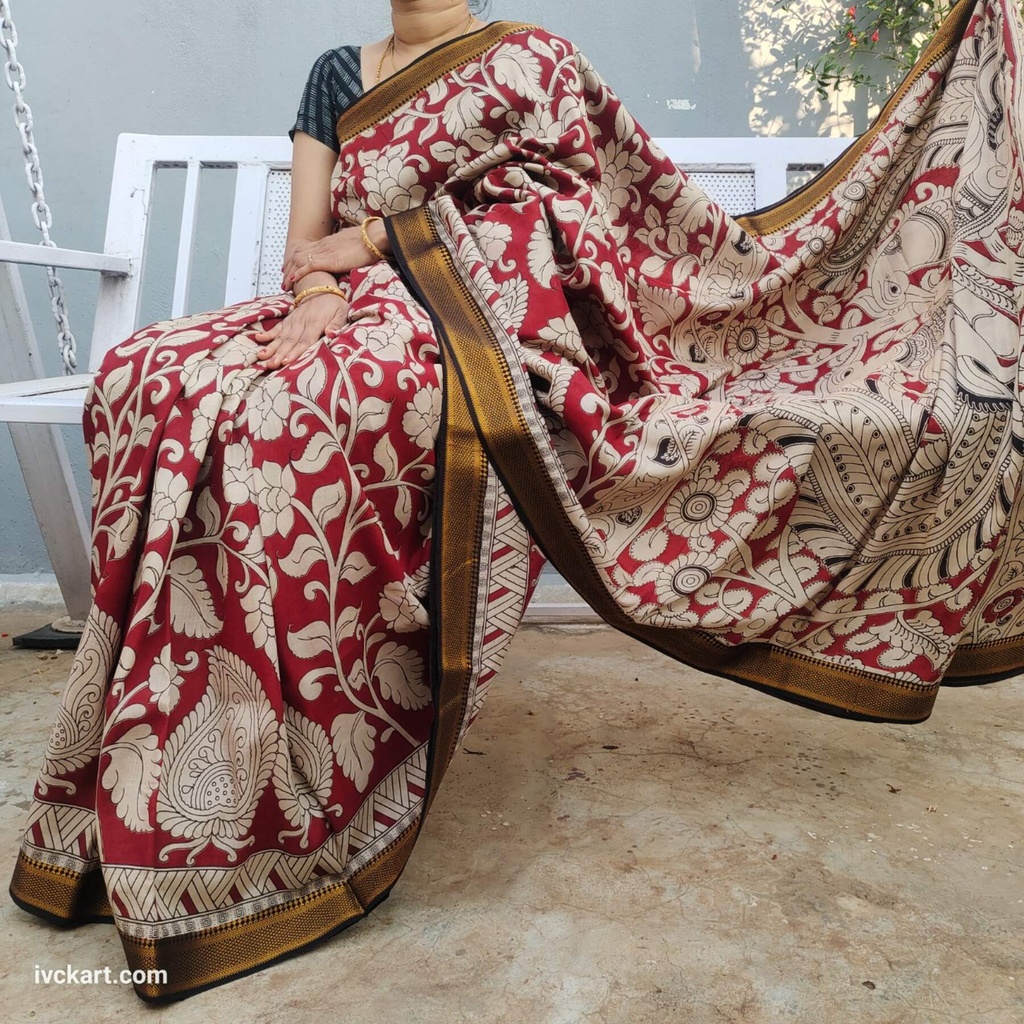 [KKSSE] Kalamkari Silk Saree