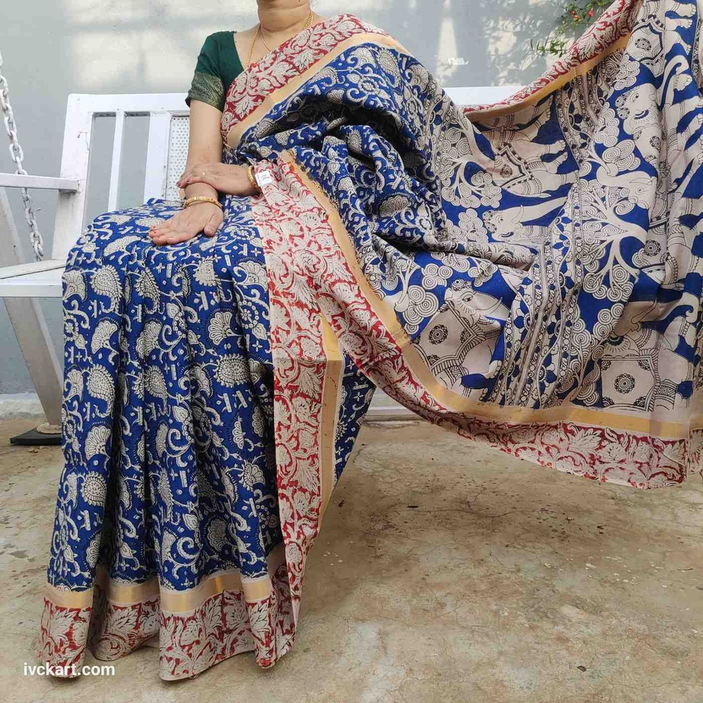 [KKSSM] Kalamkari Silk Saree